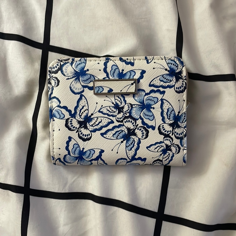 Butterfly blue wallet
